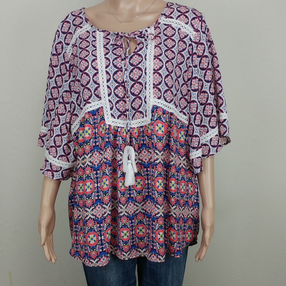 Boho GNW peasant top